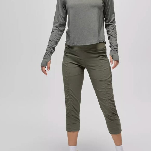 Prana Koen Cropped Pants - Women's XXL - Grape Leaf (Olive Green) Color - Picture 2 of 7